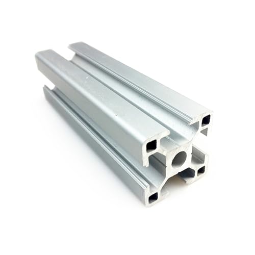 GTPBAO Marco de extrusión lineal de 30 x 30 mm, perfil de aluminio 3030 anodizado plateado, tubo cuadrado estándar europeo for estanterías. Carril extruido(150mm 5.91')