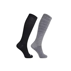 2 Pairs: 1 Black+ 1 Mocha Stripe