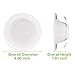 LED Recessed Retrofit Downlight 4 Inch, 9W LED Can Light Bulb, Baffle Trim, Home Use 600lm 5000K Daylight CRI90 Ceiling Can Light Bulb Replacement, Dimmable, ETL, Damp Rated, 4 Pack
