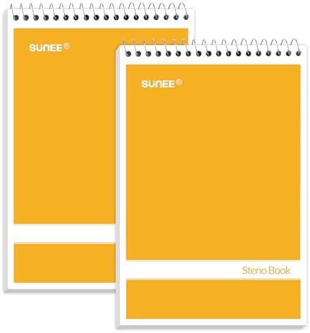 Assorted Color Notepads 24 Pack Steno Notebooks 6x9 - Spiral Notepads With Gregg Rule Paper, 12 Assorted Colors, 60 Sheets Each 6x9 Spiral Steno Pads 60 Sheets Gregg Rule 24 Pack - View #3