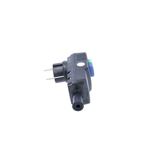 as - Schwabe PRCD Personenschutzstecker 30 mA – Schutzkontaktstecker 230V/16 A für den Außenbereich, zum festen Anschluss an die Zuleitung, mit Funktionsanzeige & Testschaltung, IP44, 45209