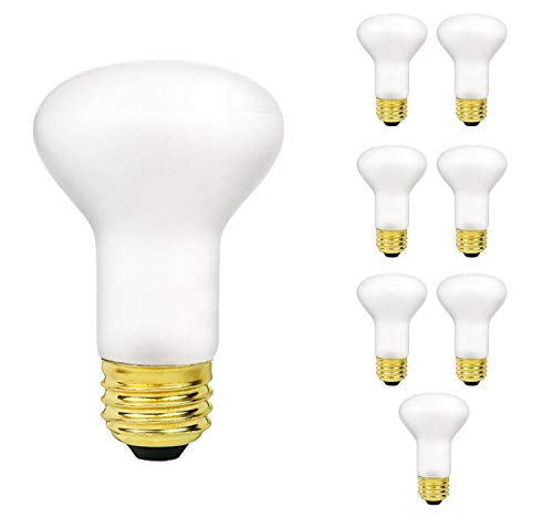 Sterl Lighting â€“ 45 Watt R20 Bulbs E26 Medium Base Dimmable Spot Indoor Flood Lights 45W Reflector Recessed Cans & Track Fixtures Incandescent 120V 4.13Inch 240Lm 2700K Warm White Frost â€“ 8 Pack