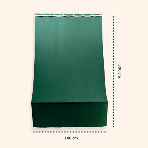 Rideau de soleil extérieur vert contre le vis-à-vis du balcon 300x140 - 8