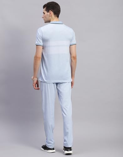 Image of Monte Carlo Mens Solid Polo Neck Half Sleeve Regular Fit Lower Set (224065854)