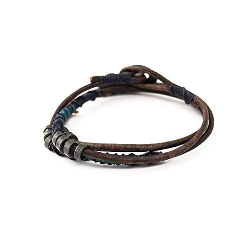 Pulsera tejida Wakami con dijes trenzados miniatura 1