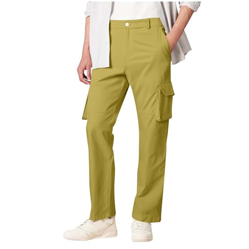 Mens Relaxed Fit Cargo Pants Stretch Hiking Outdoor Sport Pants Causal Lounge Full Length DressPants with Pockets3