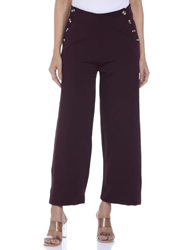 Womens Relaxed Dress Pants FYLAW24WP-503 Cocoa Brown