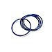 AJLOTMO 4 Pieces Alloy Car Wheel Rim Center Cap Hub Rings Decoration fit for Audi A3 A4 A5 Q3 Q5 Q7 TT Quattro, BMW X1 X3 X5 1 3 5 6 7 Series (Blue)