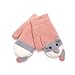 Bambin Bébé Moufles Hiver Gants en Peluche Chaud Epais Mitaines Plein-doigts Tricoté Doublure Cachemire Thermique Motif Cartoon Mignon Gloves Extérieur de Ski Snowboard pour Garçon Fille 3-7 Ans