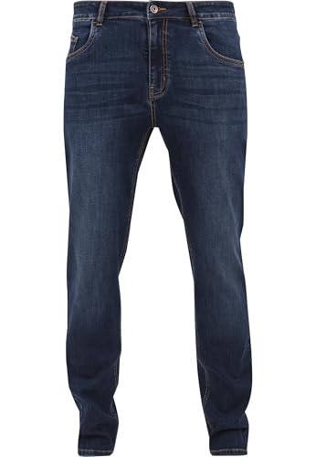 Urban Classics Pantaloni In Denim Elasticizzati Jeans, Blu Scuro, 36 Uomo