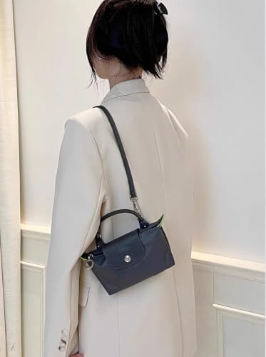 Image of Crossbody Strap for Longchamp Mini Bag, Leather Handbag Shoulder Strap Kit Adjustable for Mini Longcamp Tote Bag