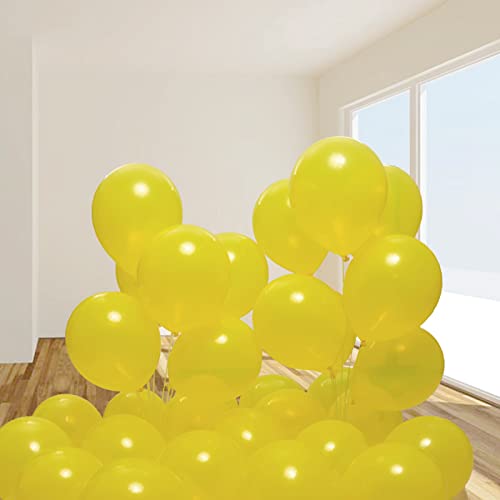 Image of 300 pack Yellow Balloons 12 Inch Yellow Latex Balloon Bulk for Party Supplies and Decorations