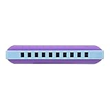 【CONSTRUCTION EN RÉSINE DURABLE】 Fabriqué en résine sûre et non toxique, cet harmonica est durable et inoffensif pour les humains. La plaque de recouvrement est également résistante à la rouille, garantissant ainsi sa longévité.