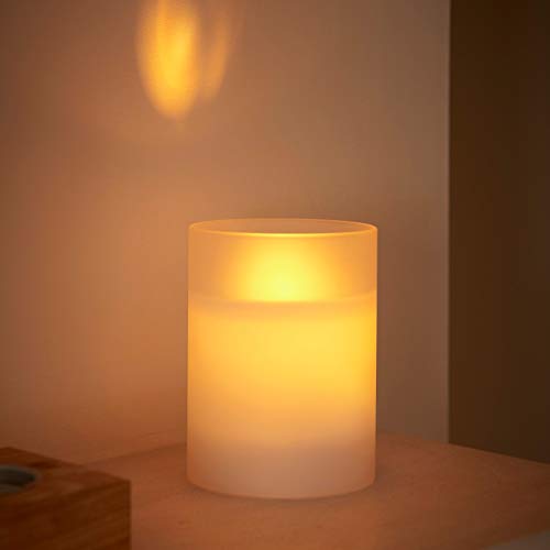 Auraglow Frosted LED Candle