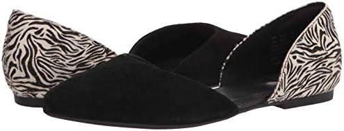 Hush Puppies womens Sadie D'orsay Loafer Flat, Black Suede/Zebra, 8 US | Image 6