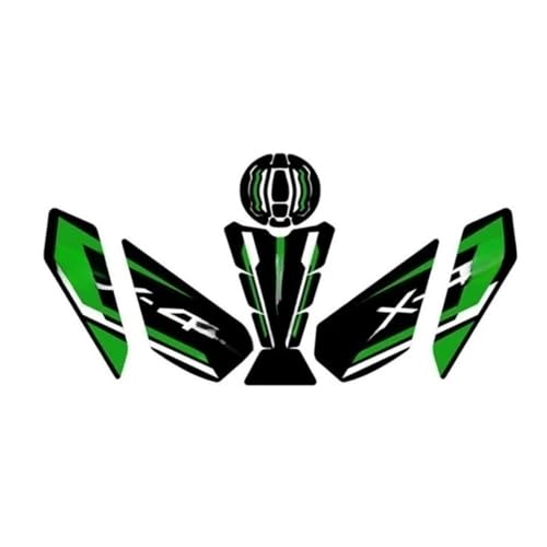 Motos tapis traction latéral ZX-4R ZX-4RR 2023 protection réservoir antidérapante
