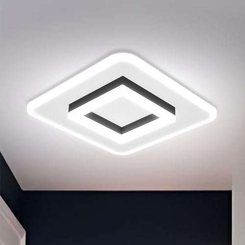 Image of Modern 50W LED Ceiling Light - for Living Room, Bedroom, Kitchen, Office & More | Compact Surface Lamp with 3 Color Modes (Warm /Cool /Natural) | False Ceiling Lights (Square Light)