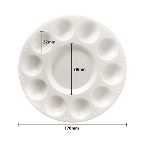 15 Pack Paint Tray Palettes For Kids, Plastic White Palettes For Students, Paint Holder, Paint Supplies #TOP2