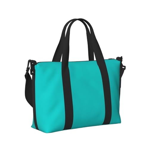 Laptop Tote Bag for Women Work - dark-aqua Gym Bag for Women Men, Personal Item Crossbody Travel Bags Carry On, Overnight Weekender Bags for Women Travel
