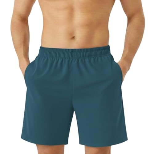 Image of NINQ Workout Half Pant for Man | Gym Shorts for Men with Drawstring Waist & 2 Zipper Pockets | Stylish Lightweight Shorts Pant for Men Sports