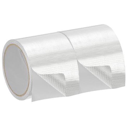 Image of PATIKIL Duct Tape, 3.15 Inch x 32.8 Ft(10.94 Yards) 5.91 Mil Heavy Duty Aluminum Foil Tape Waterproof Glass Fiber Insulation Heat Resistant for Ductwork HVAC Sealing Patching, 2 Roll
