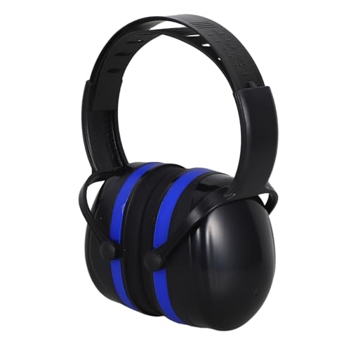SHINEOFI Protection Auditive Industrielle Réglable Cache Oreilles Antibruit Compacts et pour Travail et Sommeil Casque Insonorisant avec Bandeau Ajustable pour Ateliers et