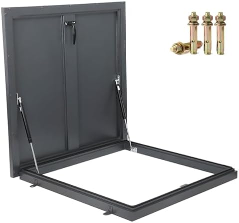 Heavy-Duty Aluminum Commercial Roof Access Hatch - Secure Door for Easy Basement Exit & Skylight Cover - Durable, Weather-Resistant, Ideal for Safety and Accessibility