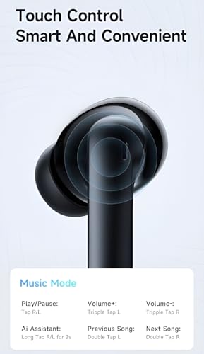 Image of YW16 Truly Wireless Earbuds TWS | ANC & High Bass | Upto 40 Hrs Playtime | Bluetooth V5.4 | Quad Mics with AI-ENC | 40ms Low Latency Gaming | Breathing LED Lights