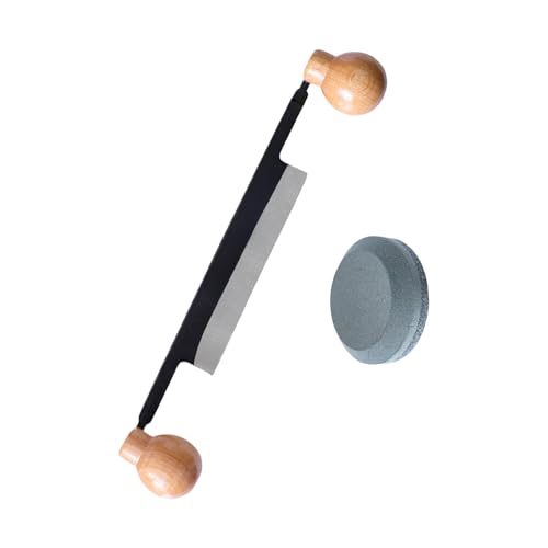 Strumento Per Piallare Legno A Doppia Impugnatura Coltello Dritto In Acciaio Carbonio Adatto Progetti Lavorazione Del E Superfici Leviganti Rasoio Artigianale