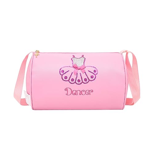 SEHXIM Linda bolsa de dança de balé, bolsa de dança para vestido de tutu, impermeável, leve, para bailarina, mochila de bailarina para meninas