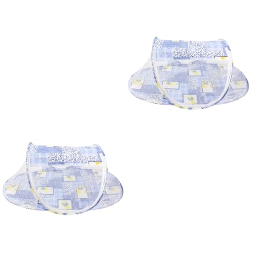 Toyvian 2 Pçs Berço Dobrável Rede De Berço De Bebê Dobrável Rede De Cama De Bebê Cortina Rede De Cri
