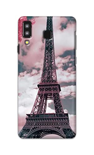 Image of Lovers Famous Place Eiffel Tower in Paris Hard Back Case Cover for Samsung Galaxy A8 Star Back Cover -(J5) VNS2227