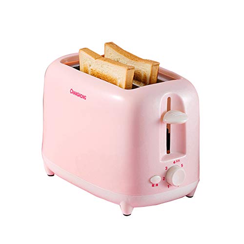 ZHHAOXINTS Tragbar Toaster 2 Scheiben Edelstahl Automatik Toaster, Integrierter Brötchenaufsatz mit breite Schlitze, 7…
