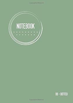 Dotted Notebook B6: Journal Notebook, Dusty Green, Cool Circle Design, Dot Grid Matrix, Traveler, Small, Soft Cover, Numbered Pages, No Bleed (B6 Dotted Notebook Journals)