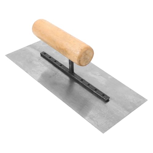 SEWACC Cazzuola per Intonaco con Manico in Legno Frattazzo di Finitura per Cartongesso Multiuso Strumento da Muratore per Rasatura e Lisciatura Pareti Affilato e Design Ergonomico