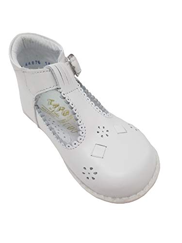 White Shoe Size 8 Toddler Girl T Strap2