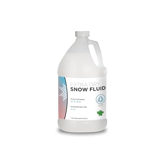 Froggy's Flakes Snow Machine Fluid, Extra Dry Formula Snow Fluid with 30 Feet Float/Drop, 1 Gallon