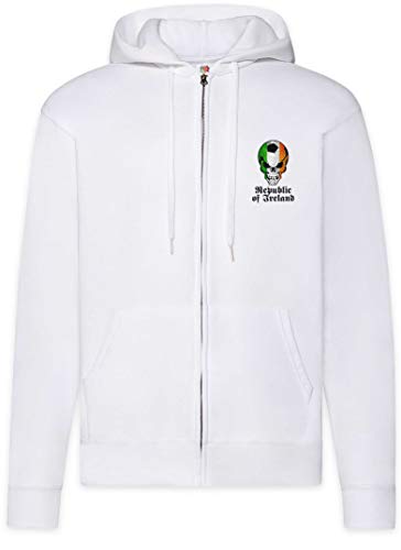 Sweat à capuche football Irlande zippé pour les jours de match au pub