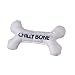 Multipet's 5.5-Inch Chilly Bone Dog Toy This Canvas Toy(Colors May Vary)