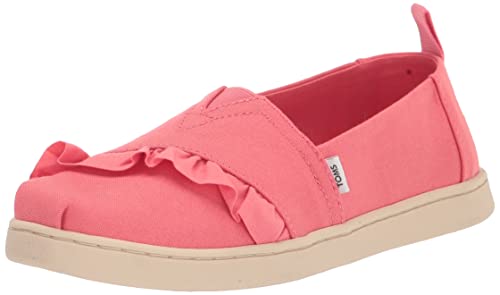 TOMS Youth_Espadrille_Tea Rose Canvas/Ruffle Espadrilles Mädchen, Teehybride, 19.5 EU