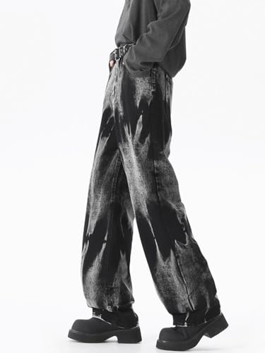 Men's Jeans Spring Autumn American Black Denim Straight Street Long Pants for Men4