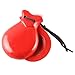 ZHOUSUFEN 2 Pcs Traditional Flamenco Castanets Spanish Castanets with String Hand Percussion Music Instrument for Beginner, 8.8*6.5cm