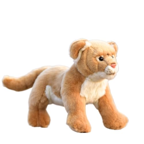Peluche lionne réaliste et câline pour créer un salon style safari