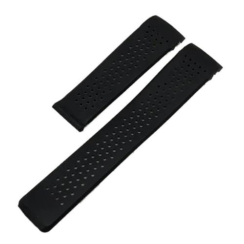 Bracelet de montre en caoutchouc naturel 22mm pour TAG Heuer Grand Carrera | Élite