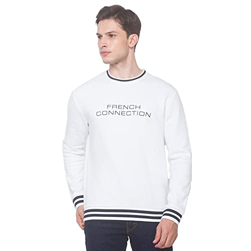 Image of FCUK Printed Cotton Blend Regular Mens Sweatshirt