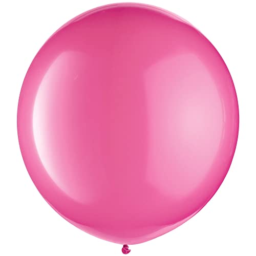 Ballons en latex Amscan rose vif pour anniversaire et décoration de salle