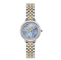 Olivia Burton Women's Ultra Slim Honeycomb Ultra Slim Honeycomb Two-tone Steel Quartz Watch, 24000264, Blue, 28 mm
