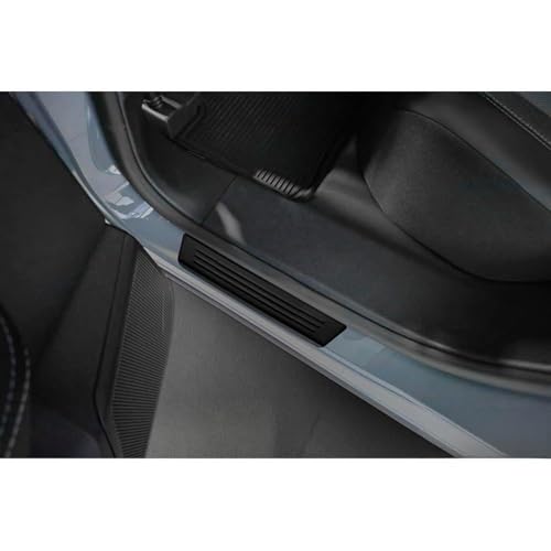 Seuils de portes Opel Grandland 2024+ Avisa en inox noir 'Lines' - 4 pièces