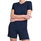 Schiesser - Modal - Schlafanzug Kurzarm (38 Dunkelblau)