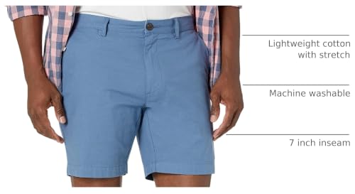 Image of Amazon Essentials Men's Slim-Fit 7 inch Lightweight Comfort Stretch Oxford Shorts with Tapered Leg